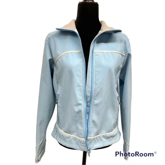 Columbia Titanium Softshell Omni Shield Light Blue Shell Jacket - Picture 2 of 13